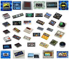 LEGO DIALS CONTROL PANEL RADAR SCREEN KEYPAD MONITOR PRINTED TILES for sale  Shipping to South Africa