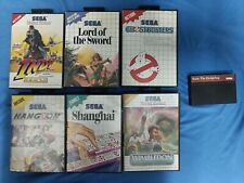 Sega Master System - Lote de 7 jogos Sonic Indiana Jones Lord of Sword Ghostbusters comprar usado  Enviando para Brazil