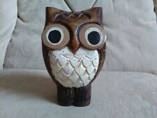Wooden owl money for sale  WADEBRIDGE