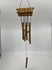 "Campanas de viento de madera de bambú asiáticas vintage pagoda techo 22""" segunda mano  Embacar hacia Argentina