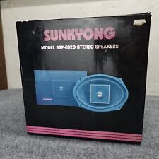 Used, Vintage Sunkyong 6X9 Car Stereo Speakers 2-Way 25oz Magnet 100W Max NOS Pair for sale  Shipping to South Africa