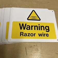 Warning razor wire for sale  BRISTOL