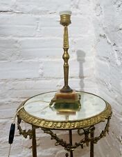 Antigua lámpara de mesa de acento bronce, base de patas de mármol naranja, española, francesa segunda mano  Embacar hacia Argentina