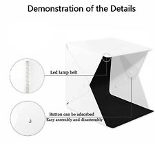 Mini kit de tenda de fotografia dobrável portátil caixa de luz estúdio fotográfico 9" comprar usado  Enviando para Brazil