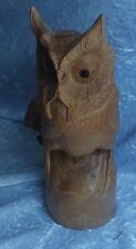 Carved wooden owl for sale  ROCHESTER