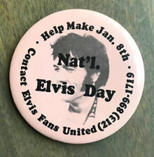 Tin badge elvis for sale  LONDON