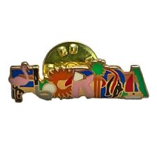 Used, Vintage Florida Flamingo Golf Sun Palm Tree Fish Boat Travel Souvenir Pin for sale  Shipping to South Africa