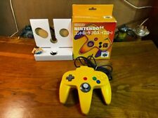 CONTROLADOR N64 - AMARELO - ORIGINAL DO FABRICANTE - NA CAIXA - BASTÃO APERTADO - LIMPO E TESTADO comprar usado  Enviando para Brazil