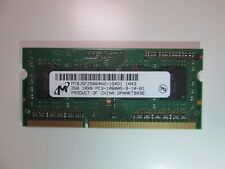 Memoria Micron 2 GB RAM  SODIMM DDR3-1333 MHz PC3-10600 MT8JSF25664HZ 1G4D1 segunda mano  Embacar hacia Argentina