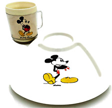 Usado, Juego de platos y tazas de Mickey Mouse - vintage años 70 segunda mano  Embacar hacia Argentina