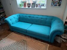Seater fabric chesterfield for sale  TAUNTON
