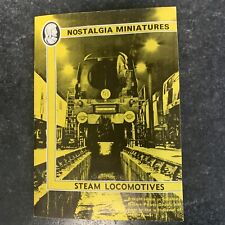 Steam Locomotives. Nostalgia Miniatures. Full set Cards In Album.Prescott Pickup, used for sale  NOTTINGHAM