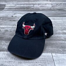 CHICAGO BULLS 47' BRAND BLACK CLEAN UP ADJUSTABLE DAD HAT One Size for sale  Shipping to South Africa