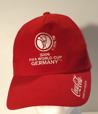 Chapéu boné oficial Copa do Mundo FIFA 2006 ALEMANHA e Coca-Cola, cor vermelha. Ajustável comprar usado  Enviando para Brazil