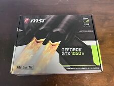 Bolsa lacrada MSI NVIDIA GeForce GTX 1050 Ti, 4GB GDDR5, pós-combustão, ventiladores duplos comprar usado  Enviando para Brazil