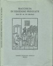 Raccolta edizioni pregiate. usato  Italia