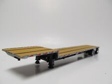 DCP 1/64 SCALE TRANSCRAFT STEP DECK TRAILER TAN / BROWN DECK WITH BLACK FRAME for sale  Brownstown