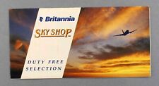 Britannia airways duty for sale  BRIGHTON
