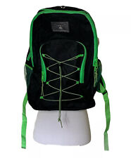 Mochila Bolsa de Livro Escolar Preta Verde Neon Zíper 3 Bolsas Eaglesport comprar usado  Enviando para Brazil
