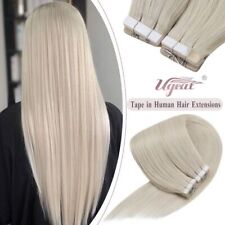 Tape in Human Hair Extension Brazilian Hair Remy Straight Silk Double Sided Tape for sale  Shipping to South Africa