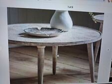 Gallery Direct Agra Rustic Coffee Table Mango Wood 91cm Diam New Rrp £299 for sale  Shipping to South Africa