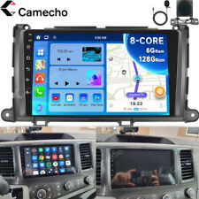 6+128GB Para Toyota Sienna 2011-2014 Android 13 Rádio Estéreo Carro GPS Navegação Carplay comprar usado  Enviando para Brazil