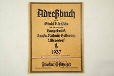 Adressbuch 1937 dresden gebraucht kaufen  Dresden