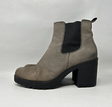 Botas plataforma salto bloco VAGABOND NUBUCK GRACE CHELSEA CINZA tamanho 8/39, usado comprar usado  Enviando para Brazil