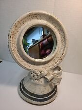 Pottery pedestal mirror for sale  Shipping to Ireland