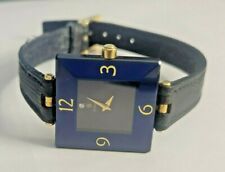 Relógio quadrado feminino vintage H Stern safira em aço inoxidável ouro 18k diamante comprar usado  Enviando para Brazil
