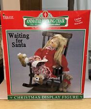 Silla mecedora de colección Telco Motionette Esperando a Santa niña 1995 animada con caja segunda mano  Embacar hacia Argentina