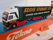 TEKNO 1/50 SCALE VOLVO FH12 TRACTOR CAB + EDDIE STOBART HAULAGE BOXED VGC LORRY, used for sale  Shipping to Ireland