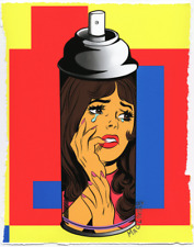 Usado, 💔 Experimente o Poder da Arte Urbana MR CLEVER ART Crying Girl Spray Can #2 comprar usado  Enviando para Brazil