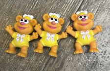 Disney Muppet Babies BABY FOZZIE BEAR Muppets PVC TOY FIGURE 2" 1986 Lote De 3 comprar usado  Enviando para Brazil