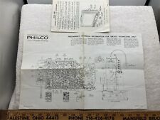 1964 Philco Corporation Television Model Sheet Schematic 15G20 chassi vintage comprar usado  Enviando para Brazil