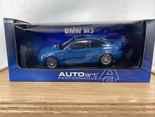 BMW M3 Coupe Laguna Seca peça azul # 70544 AUTOart 2001 em escala 1/18! comprar usado  Enviando para Brazil