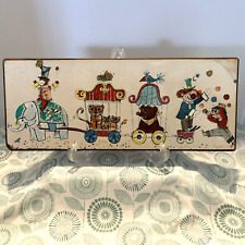 Vintage Circus Parade Nursery Wall Decor Colorful Elephant Monkey Tigers Clown for sale  Shipping to South Africa