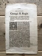 George 1750 act for sale  UK