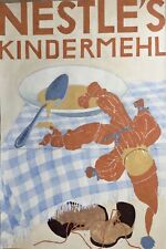 Nestle Rare Advert 1947 Inge Ritter Gouache Project Advertising Kindermehl for sale  Shipping to South Africa