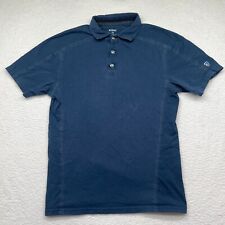 Camisa polo masculina Kuhl Engineered manga curta média caminhada ao ar livre azul marinho, usado comprar usado  Enviando para Brazil