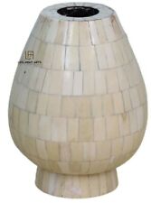 Usado, Vaso decorativo de madeira osso de camelo cor branca formato redondo comprar usado  Enviando para Brazil