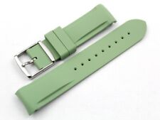 Correa Silicona 20mm Watch Correa Repuestos Relojes Impermeable Verde Salvia segunda mano  Embacar hacia Argentina