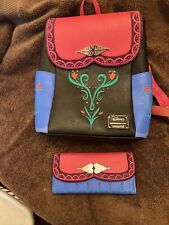 Mini mochila y billetera Loungefly Disney Frozen Anna Cosplay, usado segunda mano  Embacar hacia Argentina
