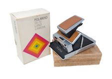 Câmera Land Vintage Polaroid SX-70 Dobrável Couro Marrom -Bom com Caixa Original, usado comprar usado  Enviando para Brazil