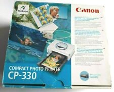 Impresora fotográfica compacta Canon CP-330 con papel fotográfico HP TAL CUAL segunda mano  Embacar hacia Argentina