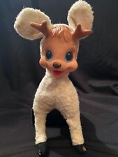 Muñeca de peluche rellena cara de goma cara de ciervo reno de colección Rushton Star Creations segunda mano  Embacar hacia Argentina