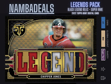 Topps Bunt Chipper Jones 2022 Legends Pack Preto Legends Relíquia [Digital] comprar usado  Enviando para Brazil