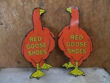 Placa de esmalte porcelana Red Goose Shoes 24x12 polegadas comprar usado  Enviando para Brazil