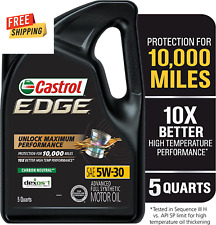 Usado, Óleo de motor Castrol Edge 5W-30 Advanced totalmente sintético - 5 quartos comprar usado  Enviando para Brazil