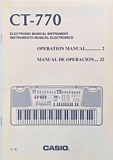 Casio CT-770 Teclado Eletrônico Manual do Proprietário Original Casiotone Livro do Usuário. comprar usado  Enviando para Brazil